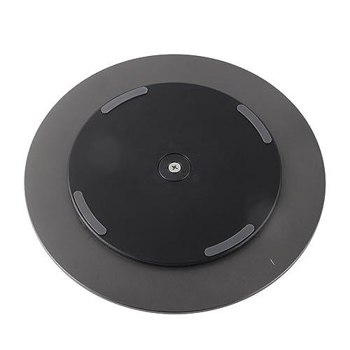 Pssopp 360° Aluminum Rotation Monitor Swivel Base 360° Rotating Swivel Stand Turntable Base for Monitor Computer Laptop Sculpturing Black