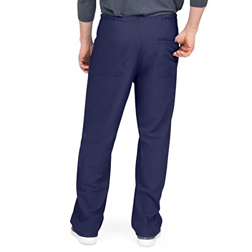 Medline PerforMAX Unisex Reversible Front-Drawstring Scrub Pants, Caribbean Blue, Size Medium, Regular Inseam