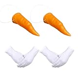 IZONHERE 2 PCS Corrat Nose and Gloves for Snowman Cosplay Costume Party Accessories Set (Carrot-01)