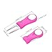 PATIKIL Golf Divot Tool, Foldable Repair Fork with Button Ball Marker Training Accessory for Golf Sport, Pink