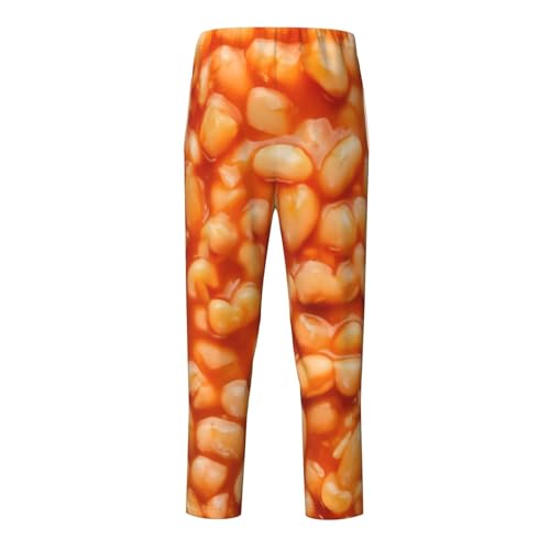 Cheeseburger Kids Full Print Bottoms ，Soft Cotton-Like Fabric, Elastic Waist For Casual Play And Daily Wear2