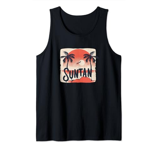 Vacaciones Suntan bajo Palmeras Camiseta sin Mangas