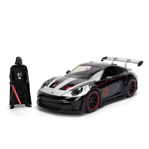 Jada Toys Star Wars Darth Vader Porsche 911 GT3 RS Die-Cast Auto 1:24 mit Figur...