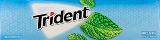 Trident Mint Bliss Sugar Free Chewing Gum with Xylitol 14 Sticks 39 g
