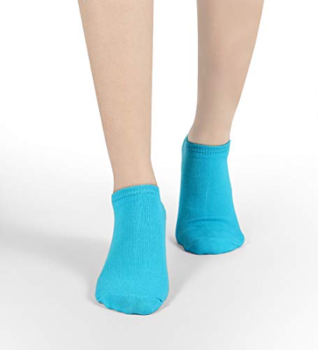 Hurriman Non Slip Yoga Socks With Grips, Women Anti Skid Sticky Grippers Socks For Yoga, Pilates, Barre (6 Pairs (Color B)) #TOP3