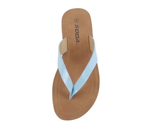 Image of Soda Shoes Women Flip Flops Basic Plain Slippers Thongs Sandals Strap Casual Beach Ella-S