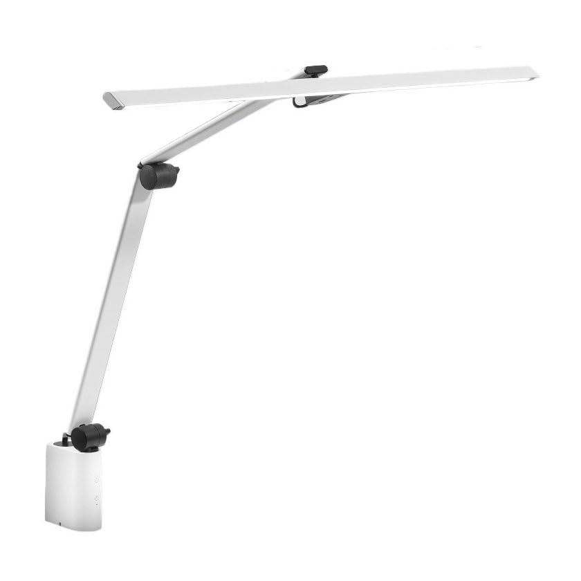 Lámpara Escritorio LED Lámpara de escritorio con abrazadera, luz LED de protección ocular con atenuación automática de 18 W, lámpara de mesa moderna de 31,4 pulgadas de largo con brazo ajustable for l