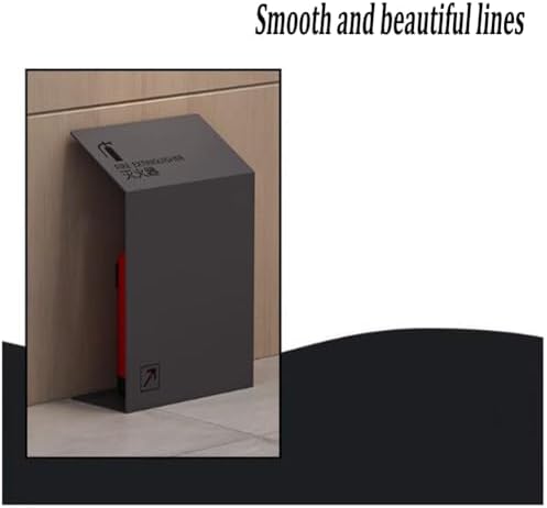 Freestanding Metal Fire Extinguisher Cabinet, Durable Storage Box for Fire Safety (Black, Size: D-35X20X55) - Ideal for Home, Office, and Industrial Use