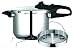 Fagor Duo Olla a Presión 6 Litros, Inducción, Express Super Rápida, Acero Inox. 18/10, Todo Tipo Cocinas, Fondo Termo Difusor, 2 Niveles de Presión, 5 Sistemas de Seguridad, Incluye Cestillo