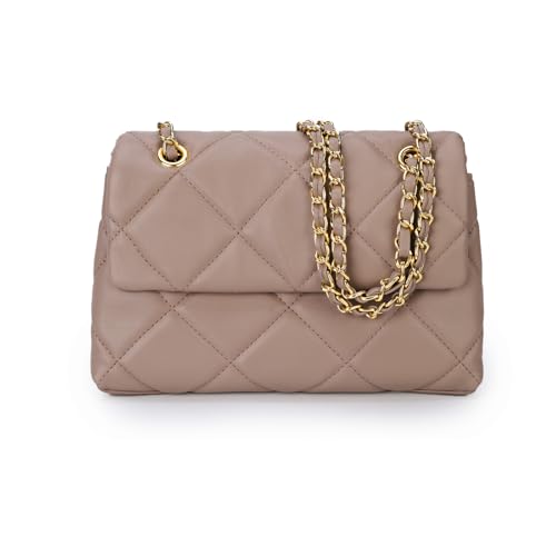 Gladdon Sac à bandoulière pour femme Matelassé élégant sous les bras Petit sac à main en cuir végétalien texturé diamant Bandoulière réglable