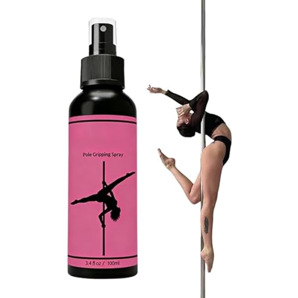 Spray Antypoślizgowy Do Chwytu, Do Tańca Na Rurze - 100 ml Szybkoschnący Roztwór Wzmacniający | Antypoślizgowy Spray Zwiększający Chwyt, Tańca Na Rurze, Pole Dance, Fitnessu, Treningu, Występów Scen