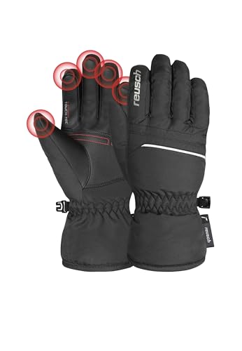 Reusch Junior All Finger Touch Skihandschuhe Schwarz