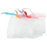 Healifty 10 Stück Seifenschaumnetze Gesichtsreinigungsbeutel aus Nylon Wiederverwendbar mit Aufbewahrungsfunktion für Reichhaltigen Schaum und Längere Seifenhaltbarkeit Zufälliger Stil