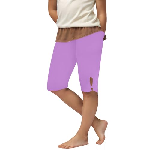 Girls Capris for Summer Dressy Cropped High Waist Yoga Pants Comfy Stretchy Leggings Teen Workout Compression Pants