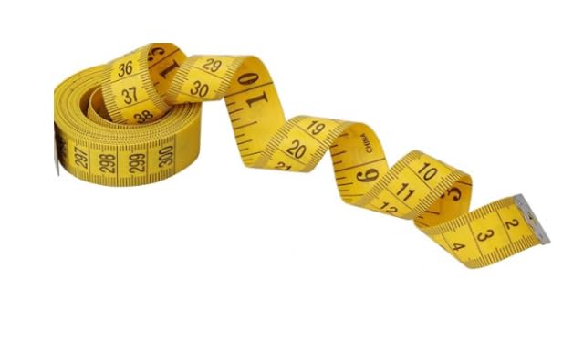 Portable Tape Measure 3 m – Accurate with Two Scales for Body Measurement, Suitable for Sewing, Crafts and Household Measurement