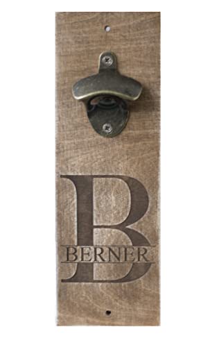 Holz Bieröffner mit Gravur Flaschenöffner personalisiert Wandflaschenöffner Cover
