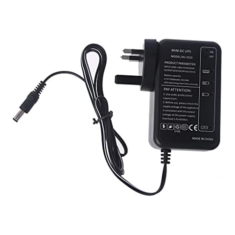 NAIXUE UK Rechargeable 5000mAh 5V 9V 12V 1A UPS Uninterrupted Backup Power Supply 5.5x5.1mm Cover