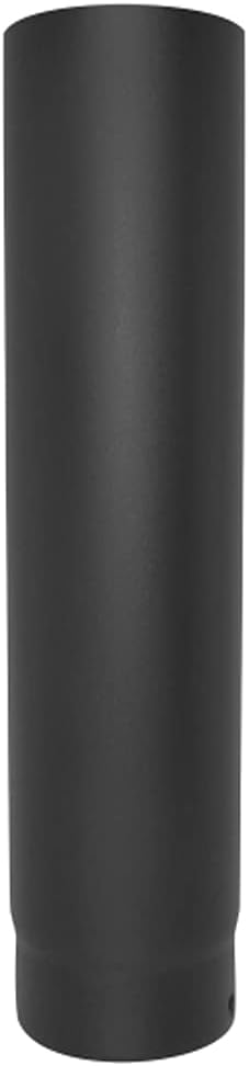 Black Stove Pipe - 150mm (6inch) Vitreous Enamel Flue Pipe with Door 1000mm Length Award Winner 12 Year Warranty