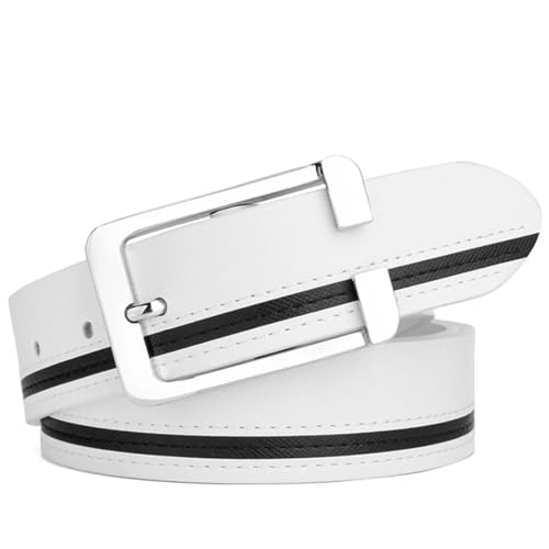 Men’S 3.3Cm Split Leather Pin Buckle Casual Belt Luxury Patchwork Strap For Everyday Wear With Jeans4