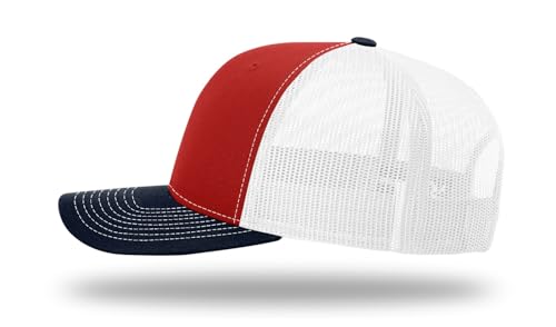 Image of Richardson 112 Trucker Hat - Premium Blank Baseball Cap, Adjustable Snapback Hat - Structured Six Panel Richardson Blank Hats