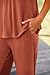Kioxiuin Womens Sleeveless V Neck Tank Top Wide Leg Pants Casual Knit Outfit Set,Caramel,XXL