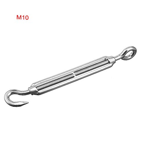 New Lon0167 M10 Hook y Ojal de Acero Inoxidable 304 Juego de 2 piezas miniatura 2