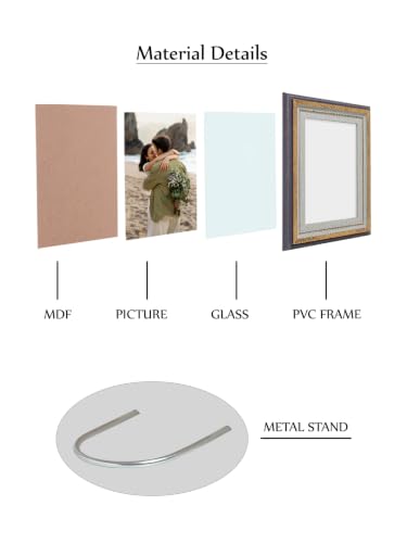 Image of GOLDEN PEACOCK Vintage 5x7 Photo Frame