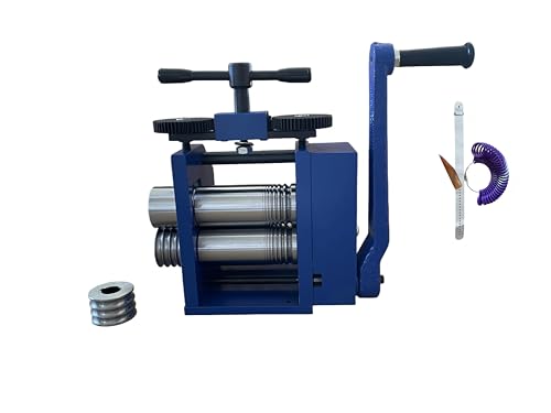 PTKTLAM 3-in-1 Jewelry Rolling Mill 3 75mm Roller