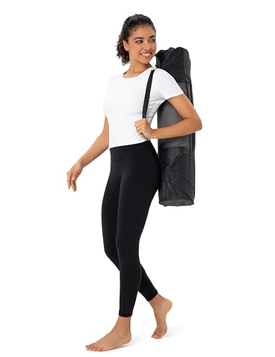 YUNOGA Womens Workout Top Short Sleeve Ribbed T-Shirt Compression Athletic Yoga Shirts4