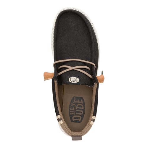 Image of HEYDUDE Men's Wally Craft Linen Slip-On Loafers | Lightweight Comfortable Shoes | Travel Ready Casual Walking Sneakers