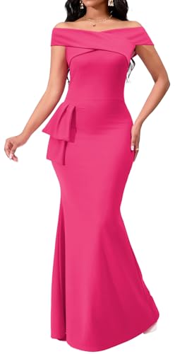 Image of VisiChenup Elegant Formal Dresses for Women Sexy Cocktail Wedding Guest Evening Party Long Maxi Dress