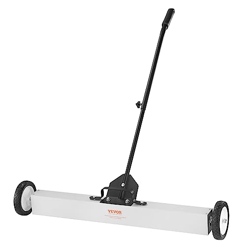 VEVOR 55Lbs Rolling Magnetic Sweeper with Wheels, 36-inch Large Magnet