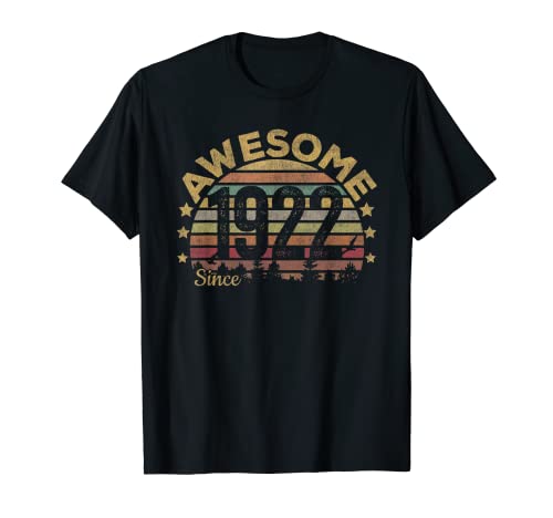 Awesome Since 1922 101st Birthday Retro Vintage T-Shirt