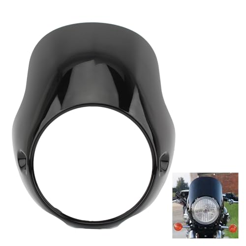 Carénage de phare de moto Victory couverture de pare-brise 8 pouces noir - 2