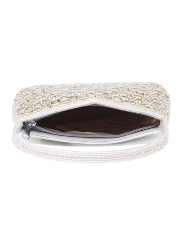 Image of Peora Malti Color Clutch Purses for Women Handmade Evening Handbags Bridal Clutch