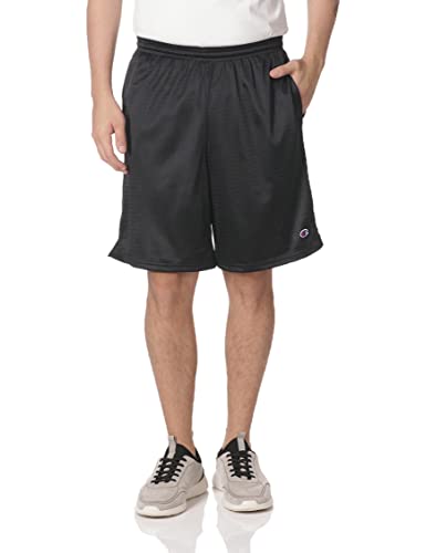 Champion Men's Long Mesh Short with Pockets Navy