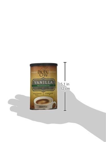 Pacific Chai Decaffeinated Vanilla Chai Latte Mix, 10-Ounce Canisters (Pack of 6)