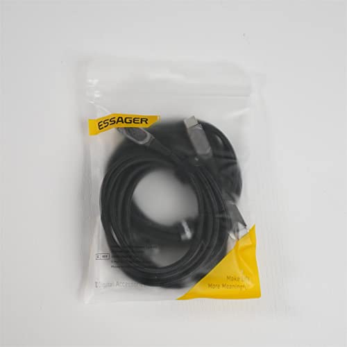 ESSAGER Cavo da USB C a USB C 2 Pezzi PD 100W 5A