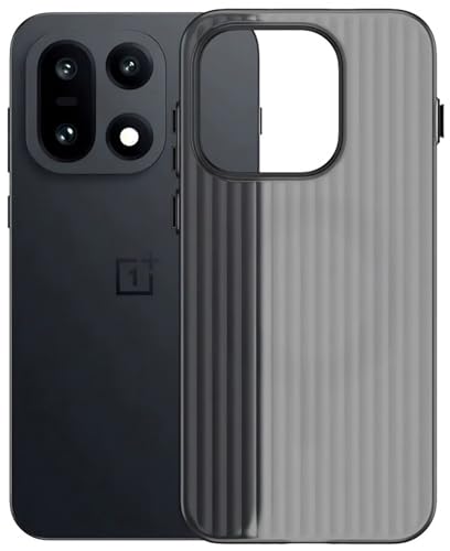 Image of Kapa Wave Frosted Grip Back Cover for OnePlus 15 | Ultra Slim [with Metal Buttons] Matte Finish Back Case (Grey)