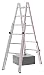 Produktbild HYMER 412312 Treppenstehleiter, 2x6 Sprossen