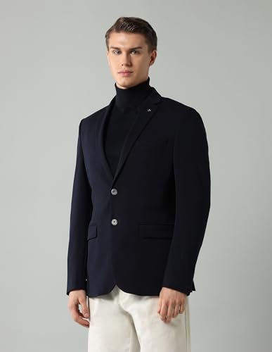 Image of Arrow Knitted Blazer for Men - Slim Fit, Button Closure Casual Blazer for Men