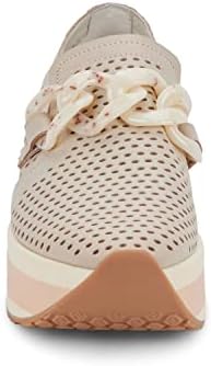 Dolce Vita Women's JHENEE PERF Sneaker, Sand Nubuck, 9.5 | Image 1