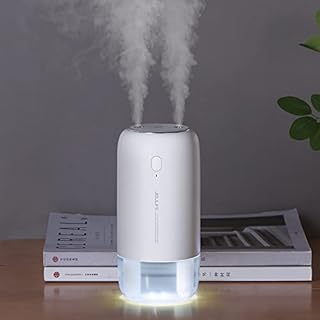 JISULIFE 3600mAh Cool Mist Air Humidifier, 500ml Portable Mini Car Humidifier, Personal Small