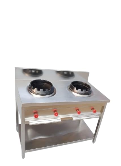 Diya Steel Commercial Stainless Steel Double Burner Gas Range for Hotel & Restaurant DSE73-image-13