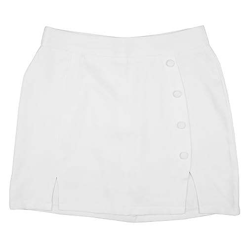 Women's 2 Piece Blazer and Skirt Suits, Open Front Blazer Jackets + Side Slit Mini Skirts