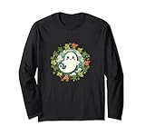 trick or treat ghost illustrazione halloween è spooky season maglia a manica