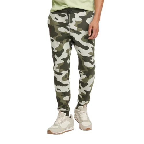 All in Motion Men's Camo Print Cotton Fleece Joggers - (Olive Green, Small)