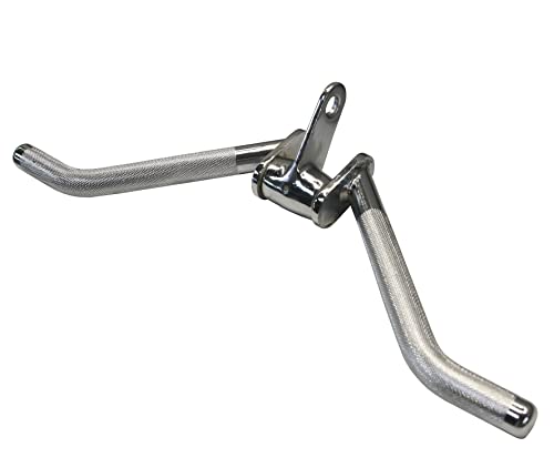 POWER-XTREME Bizeps-/ Trizepsgriff, gebogen, mit ausbalanciertem Drehgelenk | Griff für Kraftstationen, Kabelzug, Seilzug, Latzug Cover