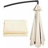 日傘交換用クロス - パラソル交換用キャノピー、2.0m/2.70m/3.0m オフセットパラソル交換用クロス、6/8本骨交換用カバー アウトドアテーブルパラソル用(キャノピーのみ)(ネイビーブルー、6本骨-3m(9