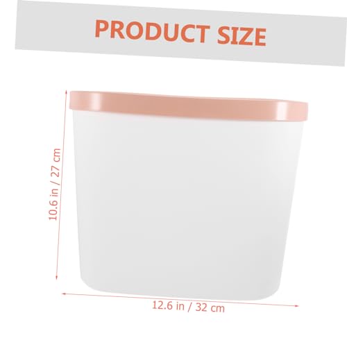 Caneca de basura rectangular 12.6x10.63x5.51 pulg capacidad grande miniatura 3